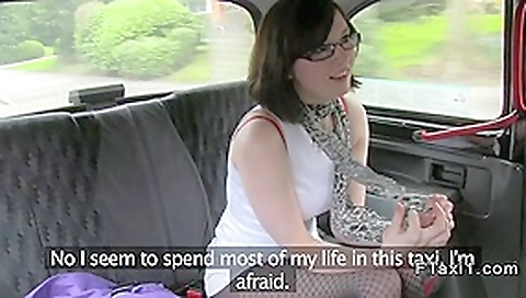 British brunette wanks and sucks in fake taxi British brunette wanks and sucks in fake taxi
