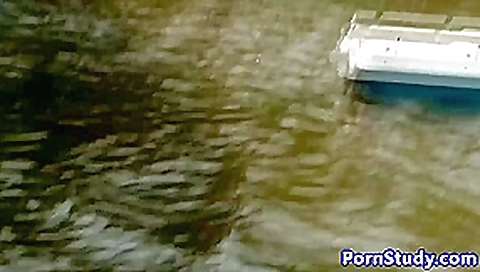 Public nude fetish eurobabe rides waterbike