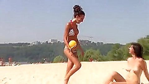 teen 18+ nudists get naked and heat up a public beach teen 18+ nudists get naked and heat up a public beach