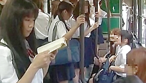 Amazing Japanese chick Kotomi Asakura, Mahiro Aine, Hitomi Kitagawa in Crazy Public JAV scene