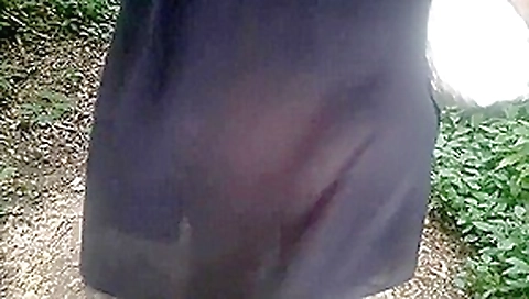 BBW Wife Flashing Pierced Pussy and Ass in The Wood BBW Wife Flashing Pierced Pussy and Ass in The Wood