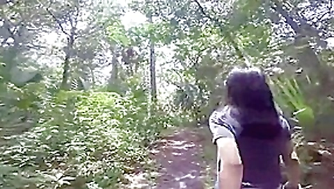 Petite asian girl takes a BBC break in the park Petite asian girl takes a BBC break in the park