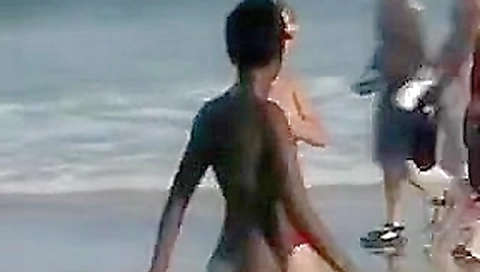 Spying On Blondes Outside At The Beach