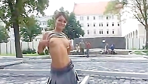 Girl flashing and pissing in public 1 Girl flashing and pissing in public 1