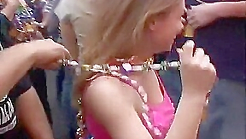 Mardi Gras Girls Flash Tits For Beads