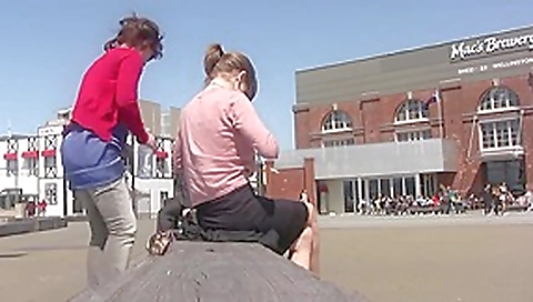 Candid Brunette Public Soles Feet Candid Brunette Public Soles Feet