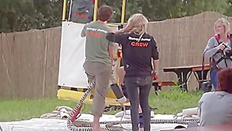 Defqon naked girl bungee jump Defqon naked girl bungee jump