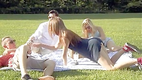 Sneak away from family picnic to fuck Sneak away from family picnic to fuck