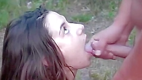 French Canadian Jackie fucks an older guy in the forest French Canadian Jackie fucks an older guy in the forest