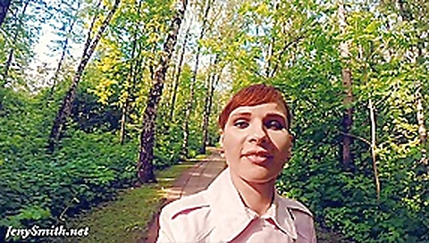 Jeny Smith fully naked in a park got caught Jeny Smith fully naked in a park got caught