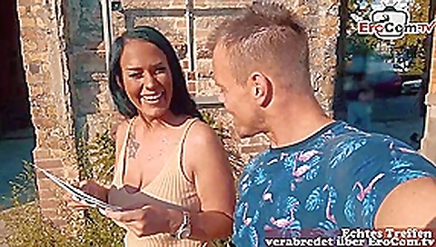 german latina milf with natural tits public pick up blinddate pov EroCom date