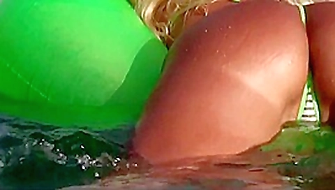 Blonde milf showing her ass in tiny bikini Blonde milf showing her ass in tiny bikini