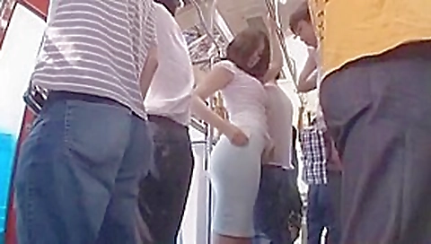 Horny Japanese chick Hinata Komine, Haruki Yukino, Ami Morikawa in Hottest Public, Cunnilingus JAV movie