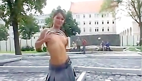 Girl flashing and pissing in public Pt 1 Girl flashing and pissing in public Pt 1