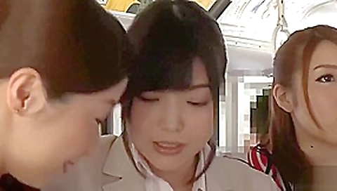 Japanese lesbian get Strapon on bus (HD-1080p) Japanese lesbian get Strapon on bus (HD-1080p)