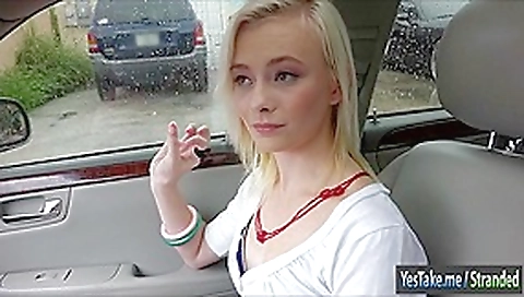 Stranded teen 18+ Maddy Rose screwed in the car with stranger Stranded teen 18+ Maddy Rose screwed in the car with stranger