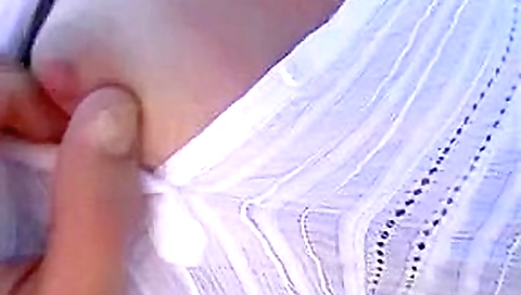 Skinny MILF fucks boy in the fresh air