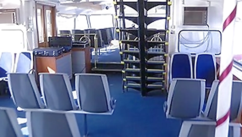 Dilettante public porn on a ferry