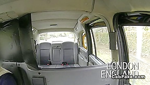 Skinny British amateur banged in fake taxi