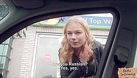 Russian teen 18+ gets picked up and gets fucked for a free ride Russian teen 18+ gets picked up and gets fucked for a free ride