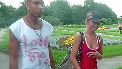 Kiki in beautiful bimbo enjoys getting fucked in the park