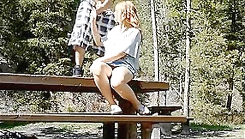 Hot Amateur's Sex on Park Picnic Table Hot Amateur's Sex on Park Picnic Table