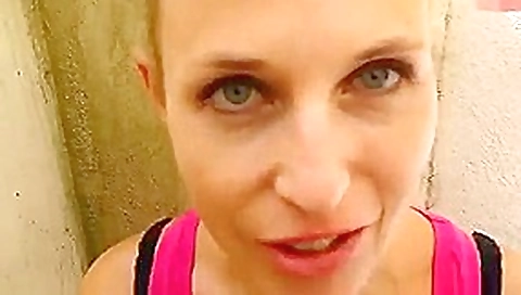 Walking in the streets with cum on her face Walking in the streets with cum on her face